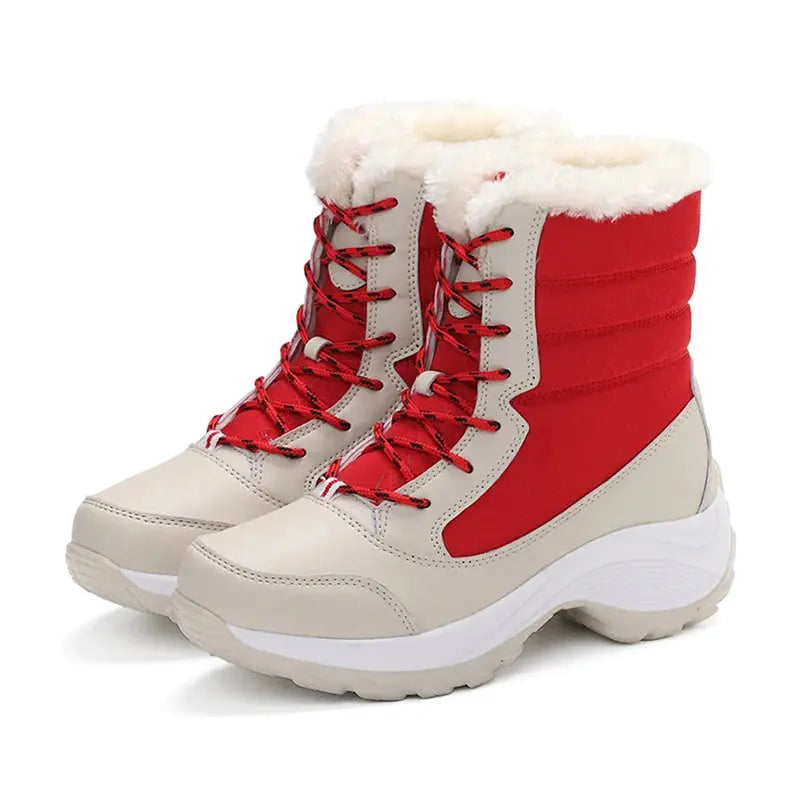 Snow Boots Women New Ladies Shoes Platform Shoes Woman Flat Keep Warm Boots Ladies Casual Plush Botas Mujer Winter Shoes Women NNOS