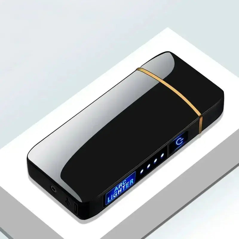 Rechargeable USB Electric Lighter – Windproof Dual Arc Flameless LED NNOS