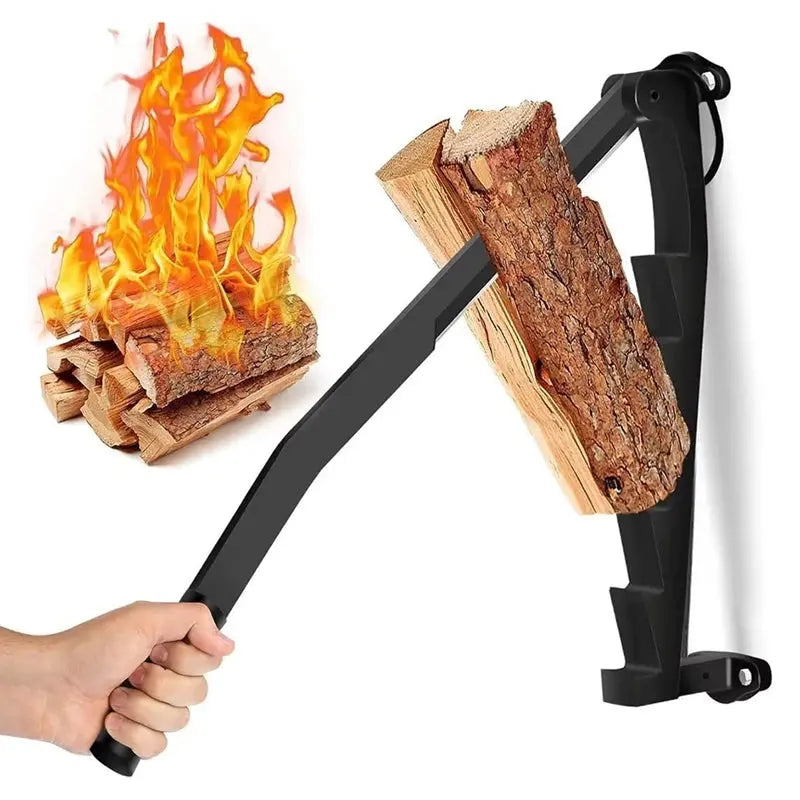 Wall Mounted Kindling Splitter Wood Kindling Splitter Portable Manual Fire Wood Kindling Splitter Firewood Cutter NNOS