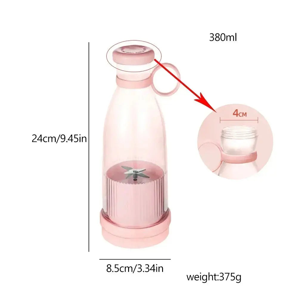 Electric Juicer Rechargeable Fresh Fruit Juicer USB Portable Juice Cup Handheld Smoothie Machine Mini Juice Blender Kitchen NNOS