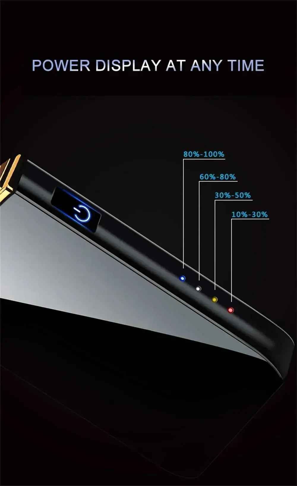 Rechargeable USB Electric Lighter – Windproof Dual Arc Flameless LED NNOS