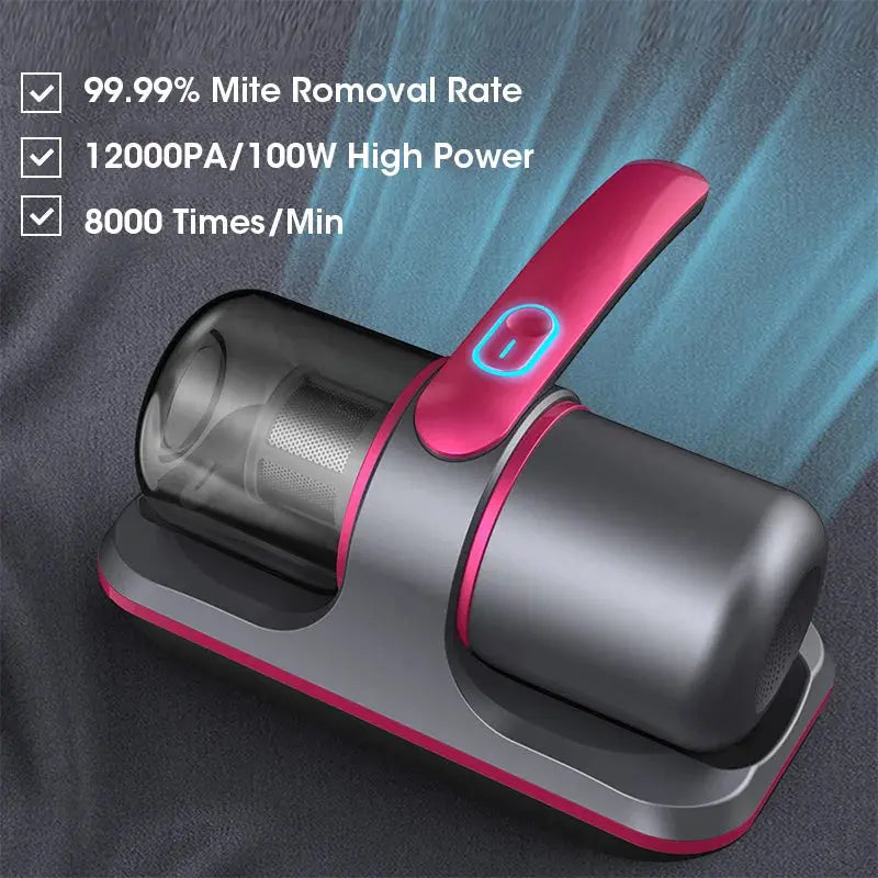 Mite Removal Instrument Vacuum Cleaner 12000PA Handheld Vacuum For Mattress Sofa Bed Home Detachable Filter Bed Vacuum Cleaner NNOS