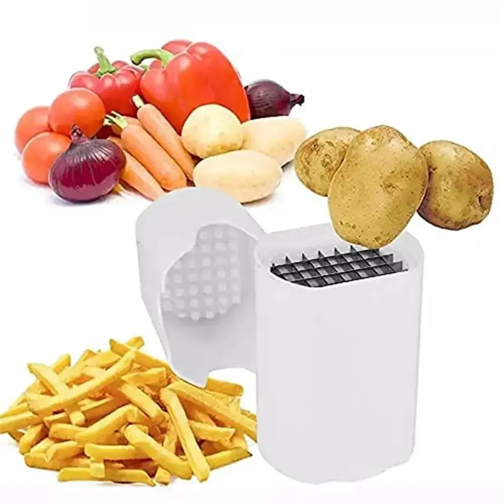 Natural Cut French Fry Cutter Rapid Slicer Tool for Vegetables Potatoes Food Dicer Chopper product image