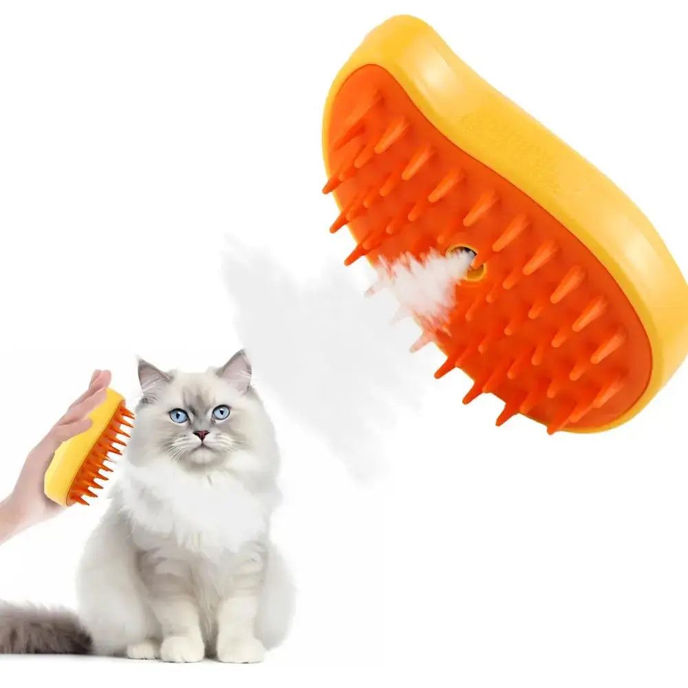 Cat Steam Brush Steamy Dog Brush 3 in 1 Rechargeable Spray Cat Hair Brushes for Massage Pet Grooming Comb Hair Removal Comb NNOS