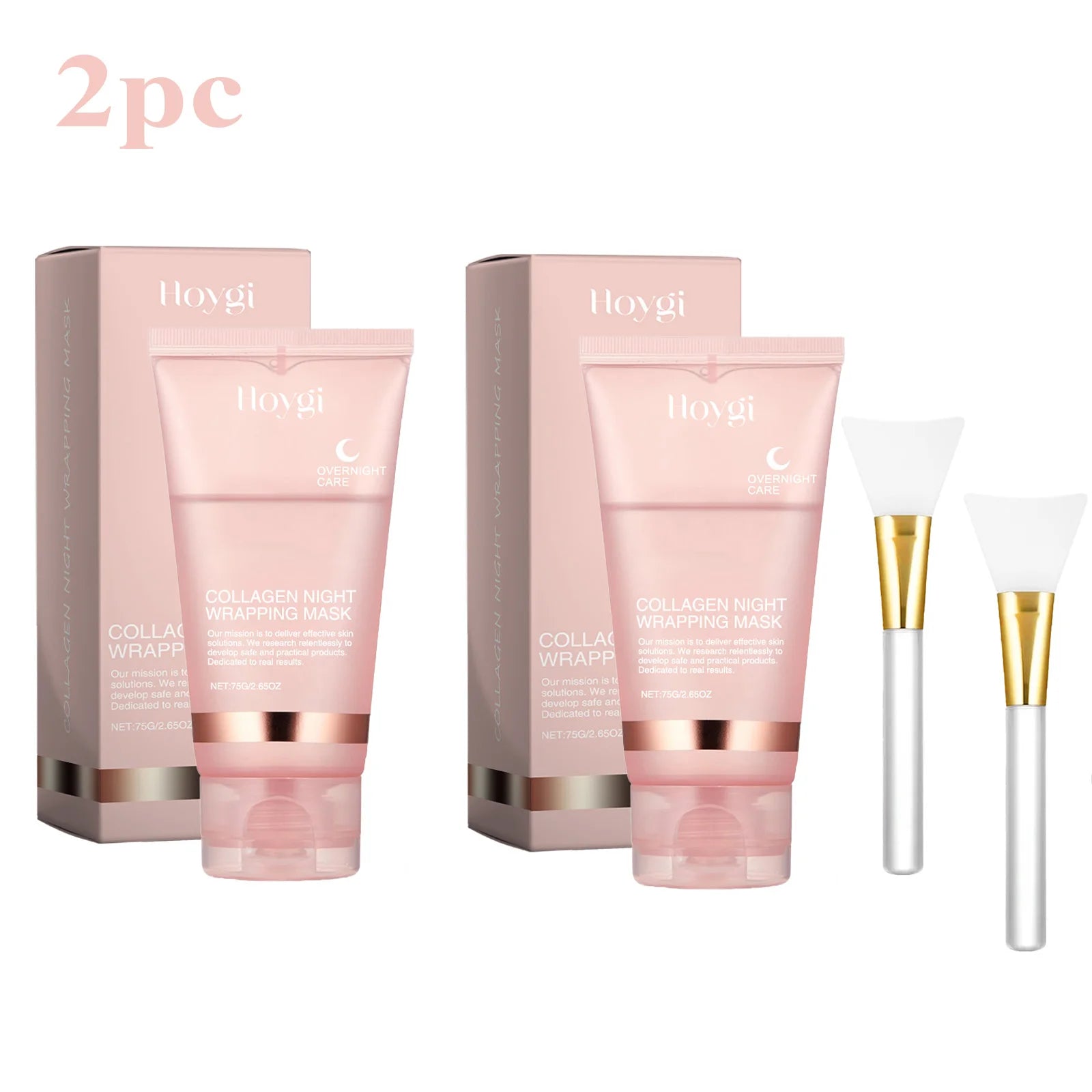 Collagen Overnight Wrapping Peel Off Facial Mask Set Korean Collagen Night Wrapping Mask Deeply Hydrates Night Care Mask Cream NNOS
