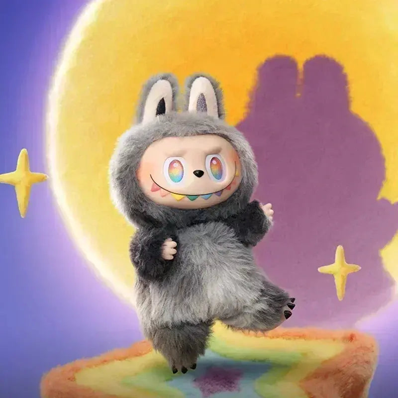 Anime Figure Kawaii For Labubu Blind Box Have A Seat Series PVC Pendant Doll Model Toy Monster Keychain Kids Birthday Gifts NNOS