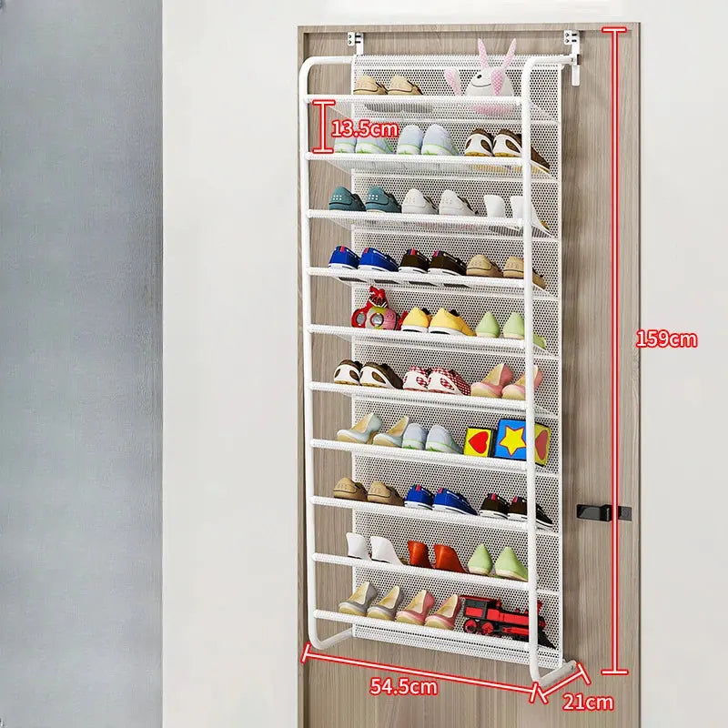 Household dustproof storage shoe cabinet simple wall mounted energy-saving shoe rack behind dormitory door multi-layer assembled NNOS