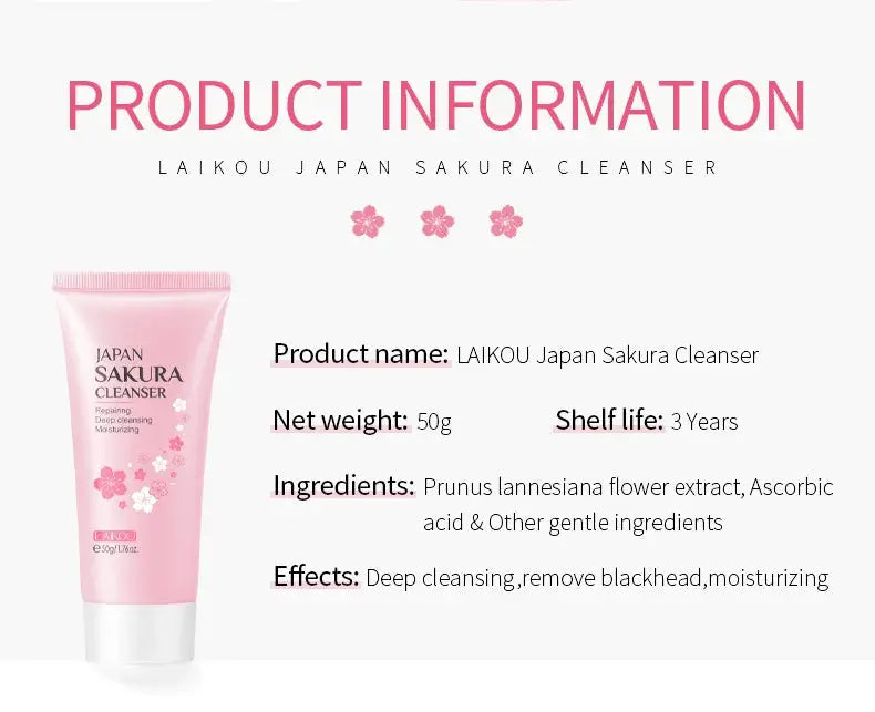 6Pcs and 9Pcs Sakura Skin Care Set – Face Cream, Serum, Toner & Cleanser Gift Box NNOS