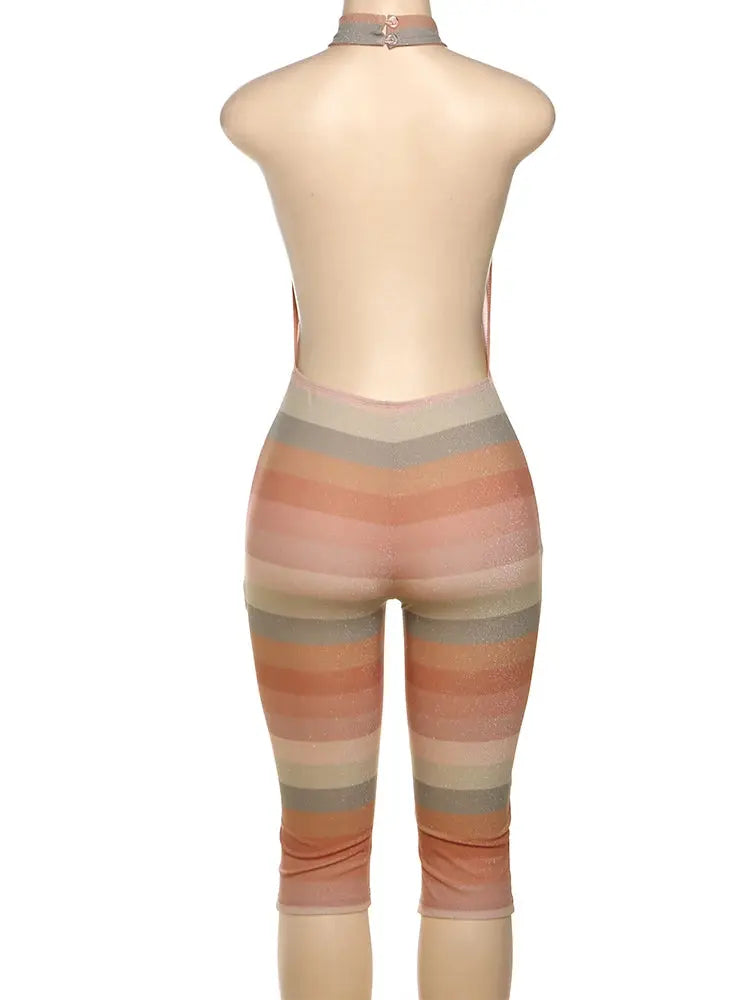 Weird Puss Backless Romper NNOS