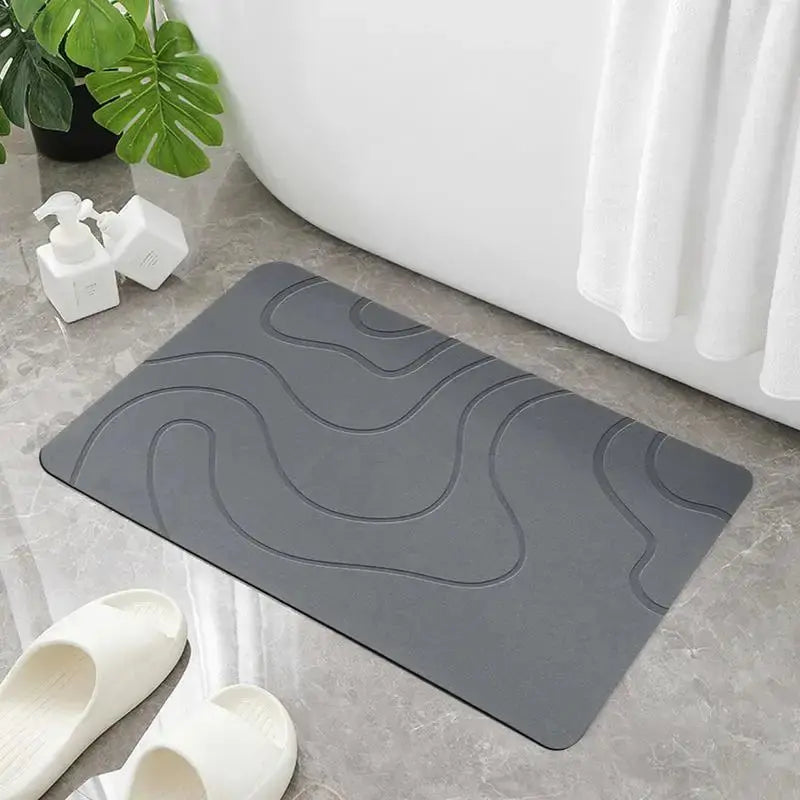 Quick-Dry Diatomite Bath Mat - Soft, Absorbent Shower Rug for Home Use NNOS
