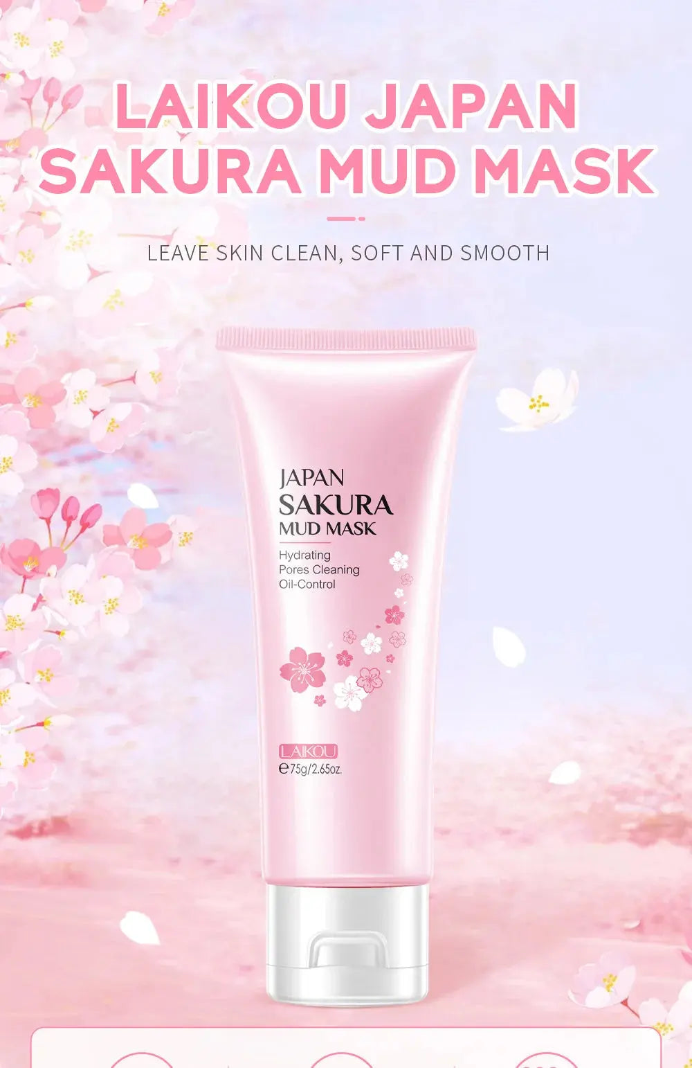 6Pcs and 9Pcs Sakura Skin Care Set – Face Cream, Serum, Toner & Cleanser Gift Box NNOS