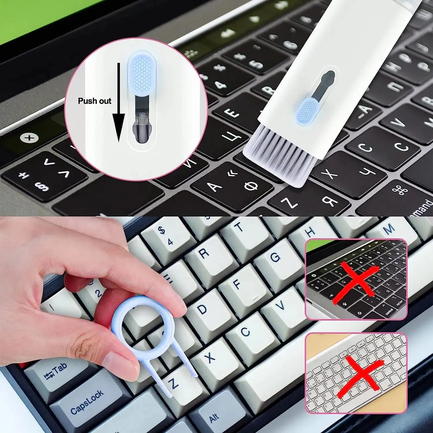 7-in-1 Electronic Cleaner Kit – Keyboard, Laptop, AirPods, Phone & Screen NNOS