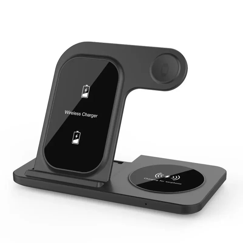 3 in 1 Wireless Charger Stand Pad For iPhone 15 14 13 12 X Max Foldable Fast Charging Station Dock For IWatch 8 7 SE AirPods Pro NNOS