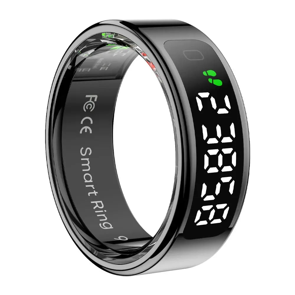 2025 COLMI R12 Smart Ring with Display Screen and Touch, Wireless Charging, Health Manager, 5 ATM Waterproof For Men Women NNOS
