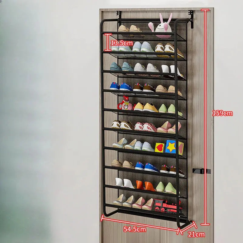 Household dustproof storage shoe cabinet simple wall mounted energy-saving shoe rack behind dormitory door multi-layer assembled NNOS