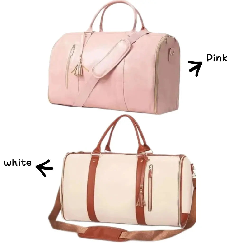 Luggage Handbag – Stylish PU Leather Travel Duffel for Women NNOS