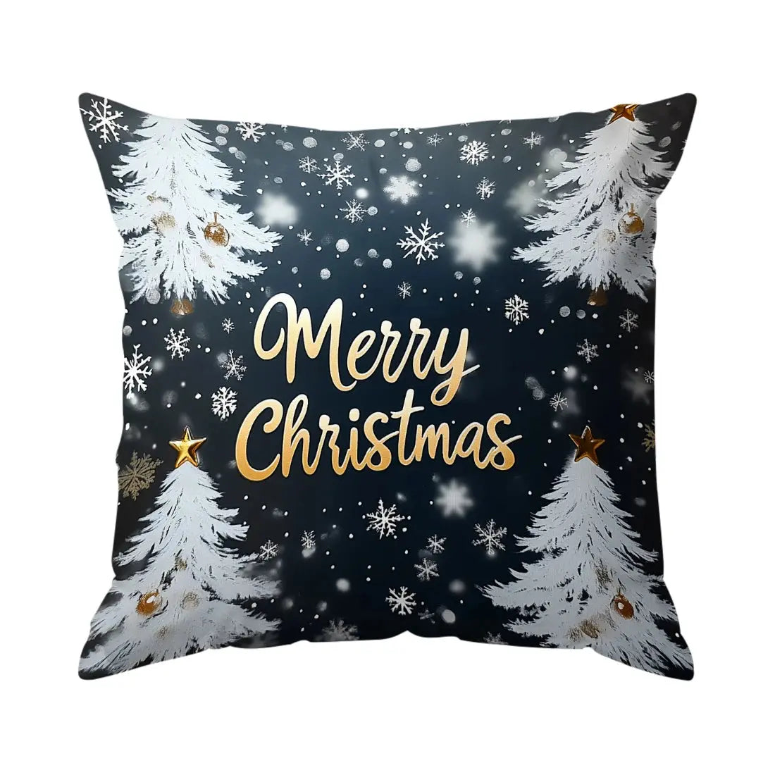 Christmas Snowflakes Cushions Pillowcase Polyester Cushion Cover Throw Pillow Sofa Decoration Pillowcover Home Decor NNOS