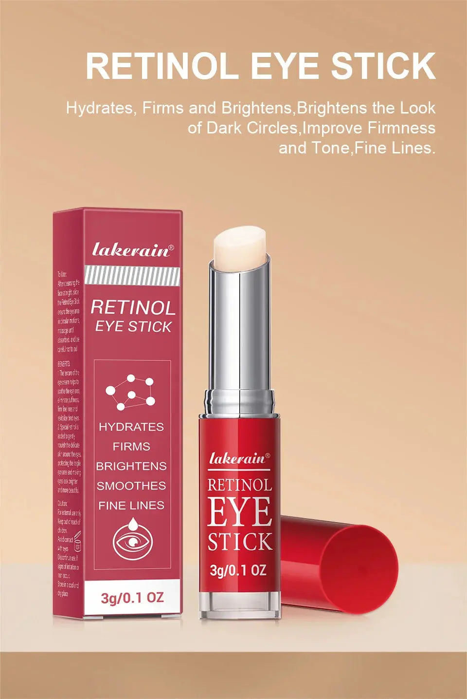 Retinol Eye Cream Lightening Dark Circles Firming Skin Instant Eye Repair Serum Stick for women Women Eyes Care NNOS