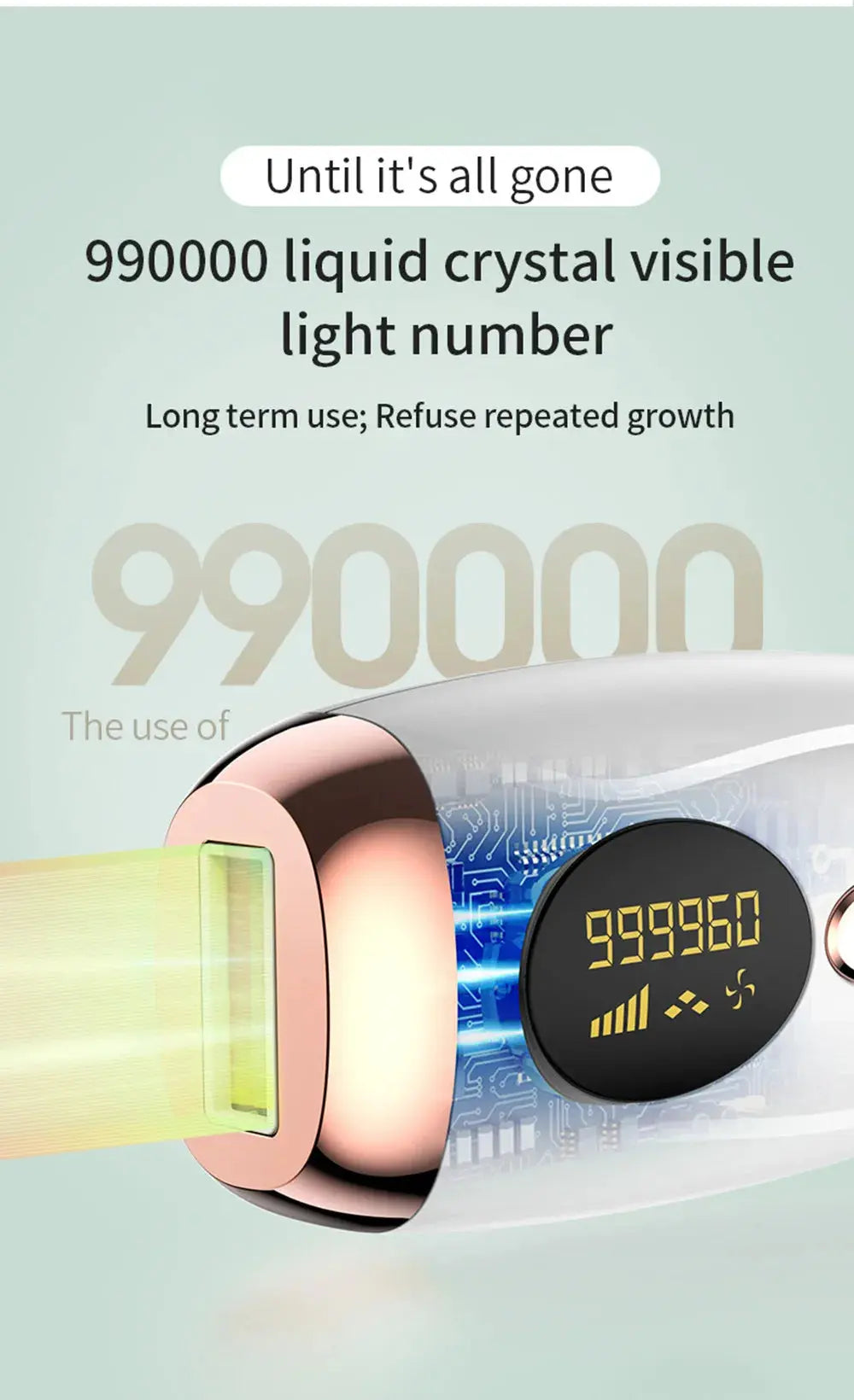 Laser Epilator IPL Hair Removal For Women Body Bikini Facial 990000 Flashes Permanant Painless IPL Hair Remover Laser Epilator NNOS