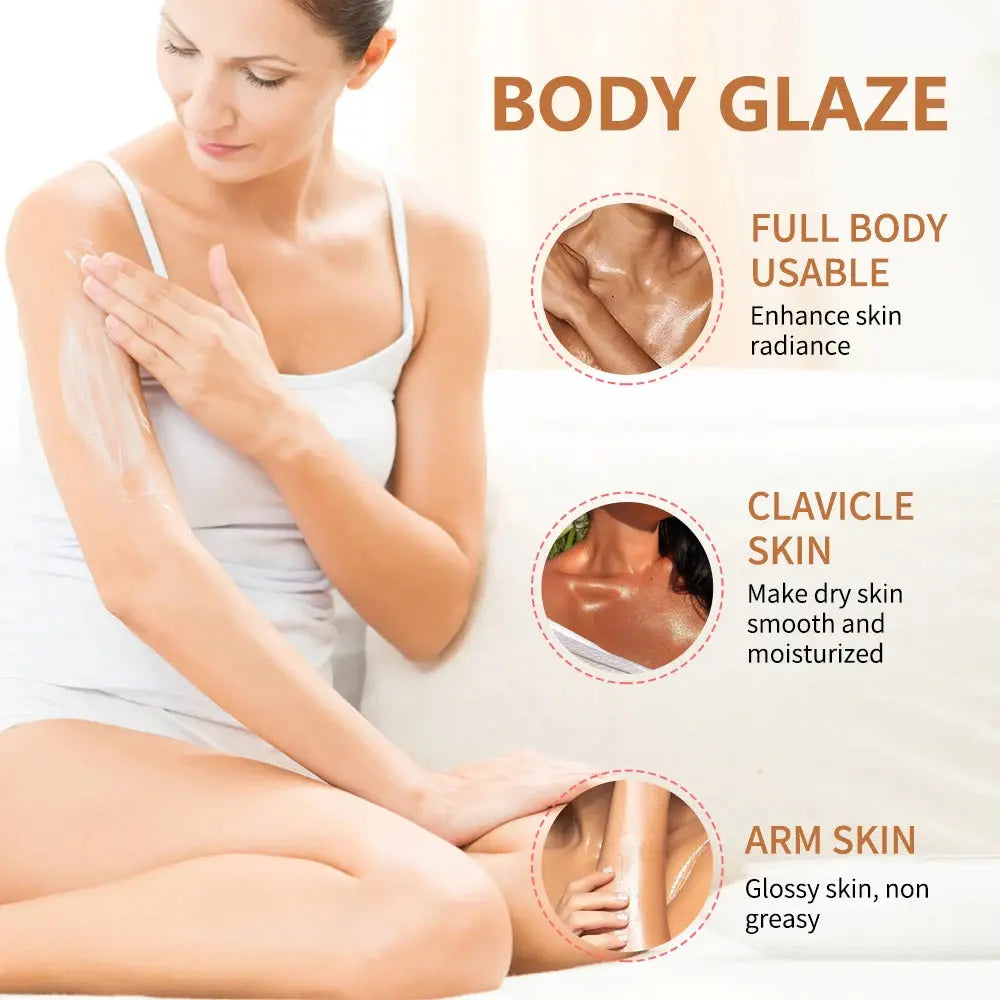2oz/8oz Vanilla Body Glaze Nourishing Moisturizing Skin Care Body Butter Refreshing Non-Greasy Body Oil Moisturizing Skin NNOS