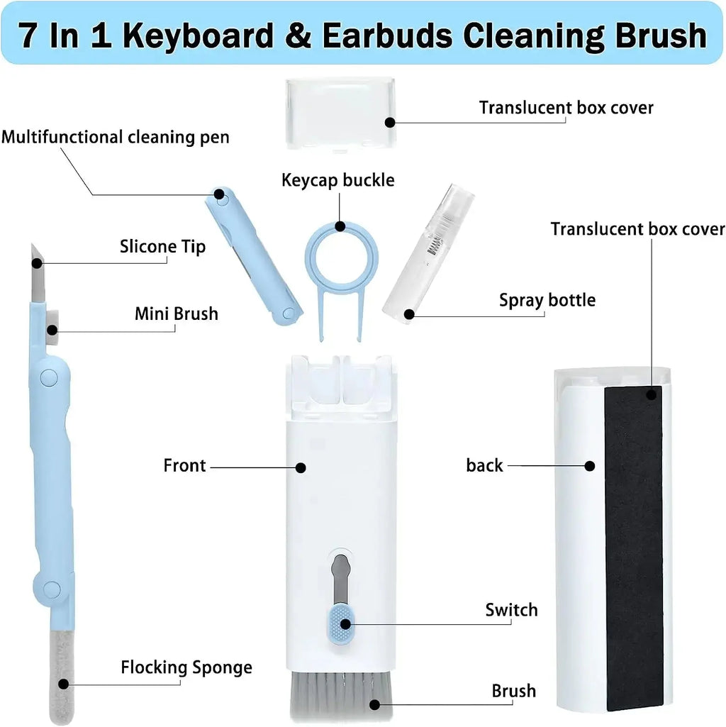 7-in-1 Electronic Cleaner Kit – Keyboard, Laptop, AirPods, Phone & Screen NNOS
