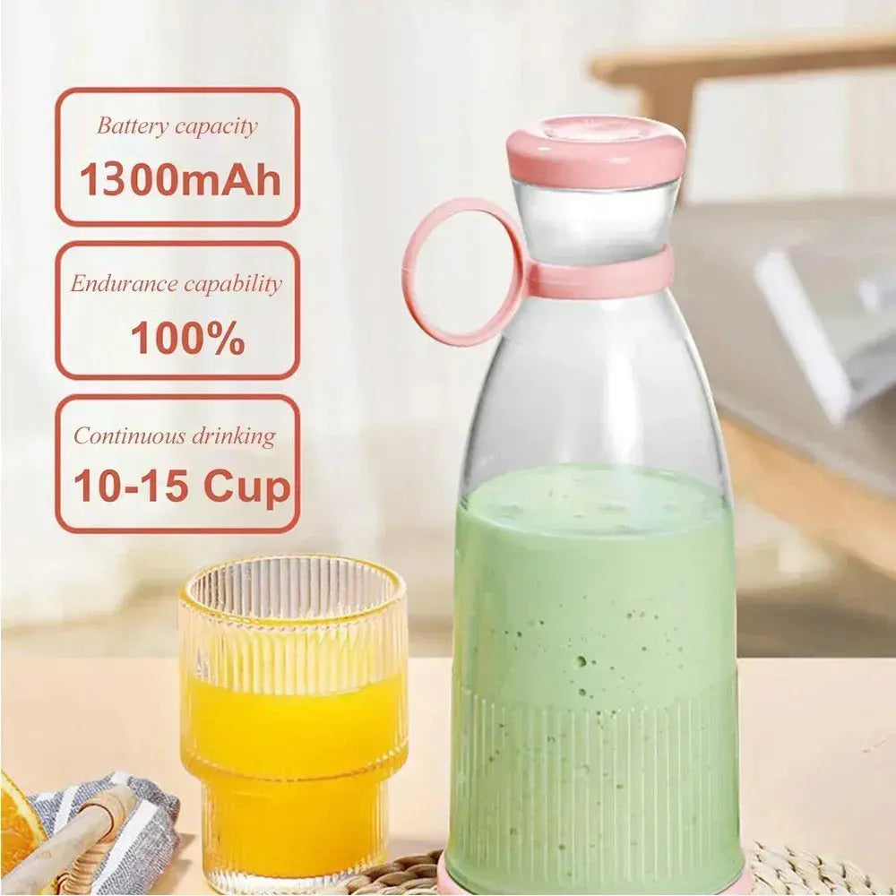 Electric Juicer Rechargeable Fresh Fruit Juicer USB Portable Juice Cup Handheld Smoothie Machine Mini Juice Blender Kitchen NNOS