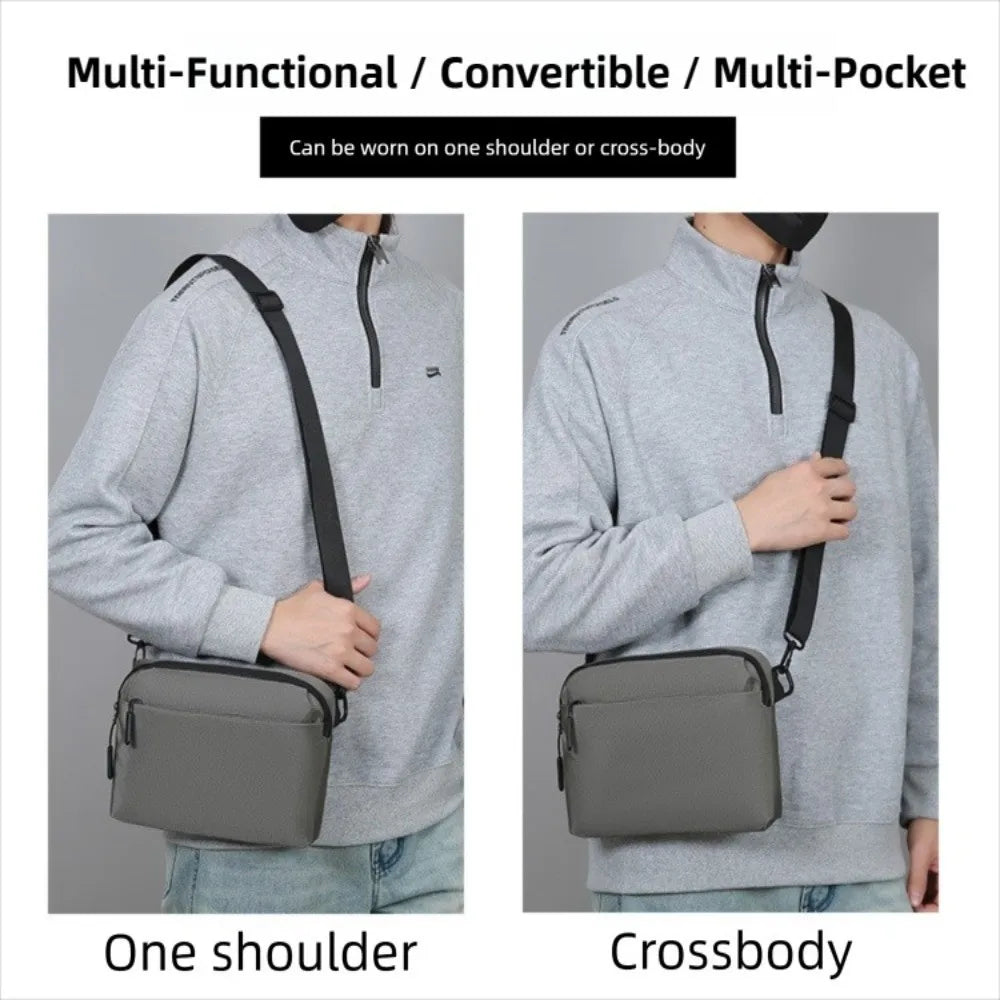 Universal Small Crossbody Bag Water-Resistant Square Phone Pouch Adjustable Nylon Adults Purse Daily Shopping NNOS