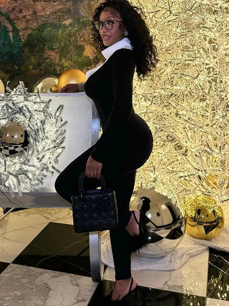 Puss Fitness Patchwork Jumpsuit NNOS