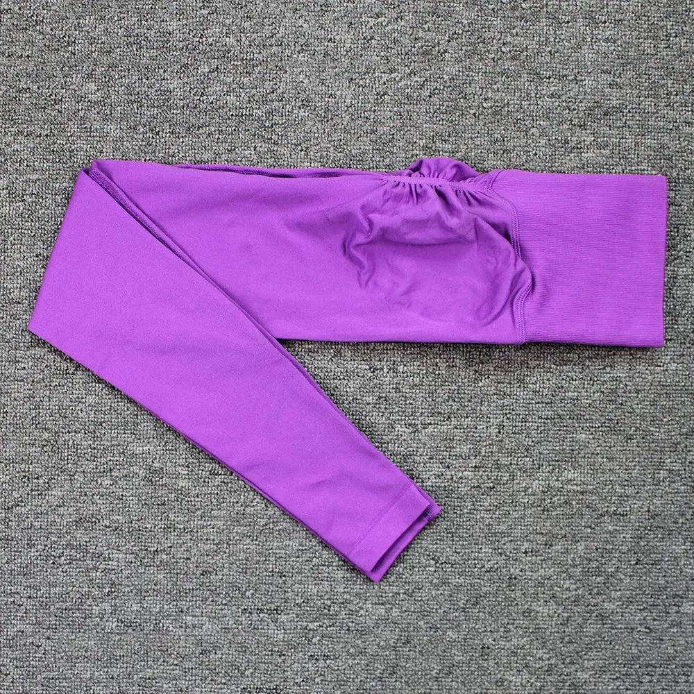 High Waist Seamless Push Up Sport Leggings for Women Stretchy Peach Butt Yoga Pants Tummy Control Gym Workout Fitness Tights NNOS