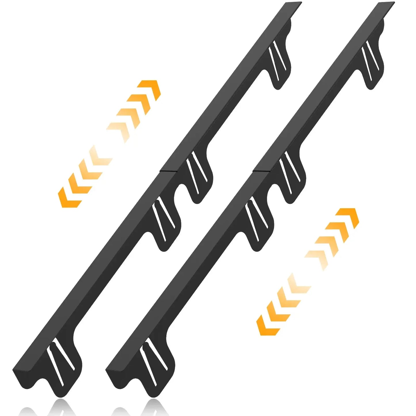 2Pcs Stainless Steel Stove Gap Guards Snug Fit Adjustable Length Stove Side Gap Protectors Heat Resistant Stove Gap Fillers NNOS
