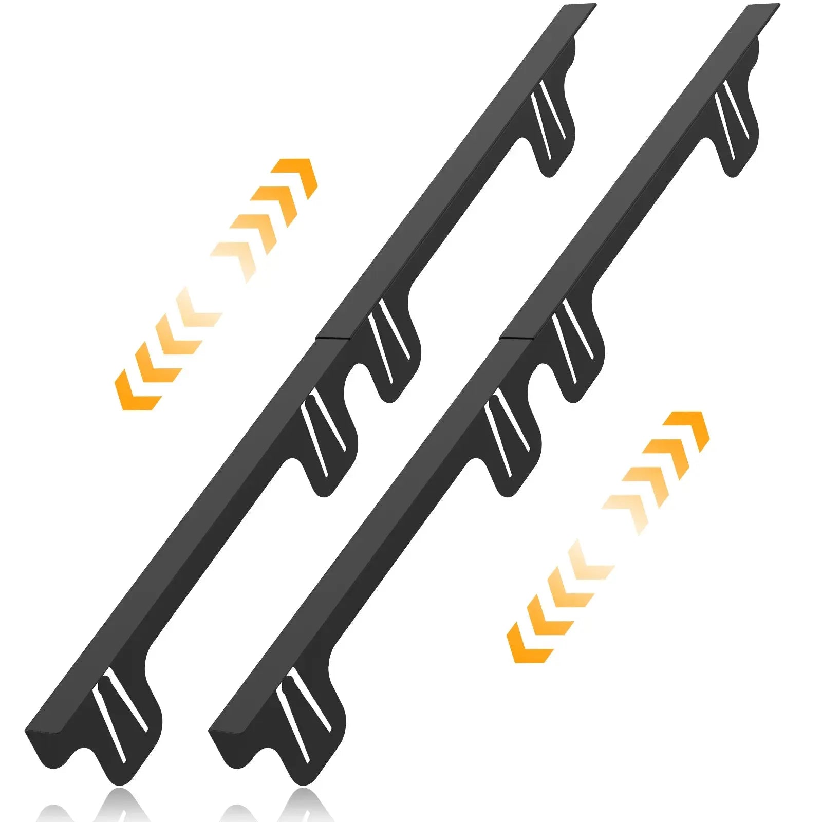 2Pcs Stainless Steel Stove Gap Guards Snug Fit Adjustable Length Stove Side Gap Protectors Heat Resistant Stove Gap Fillers NNOS