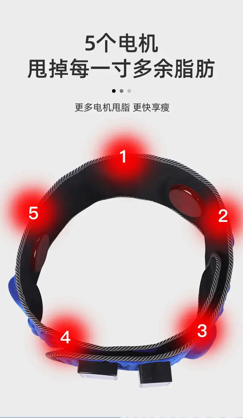 Intelligent Vibration Massage Belt Waist Massager Hot Compress Moxibustion Lazy Body Fat Remover NNOS