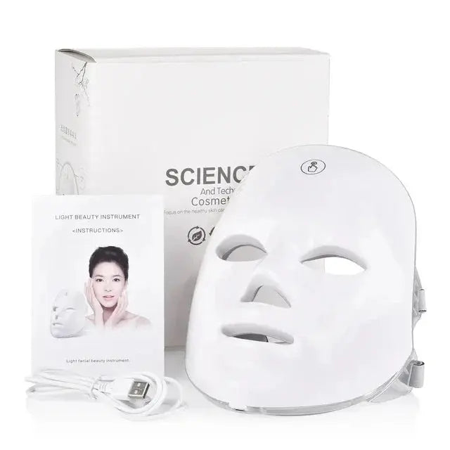 Facial LED Mask 7 Colors LED Photon Beauty Mask Skin Rejuvenation Home Face Lifting Whitening Skin Care Beauty Mask NNOS