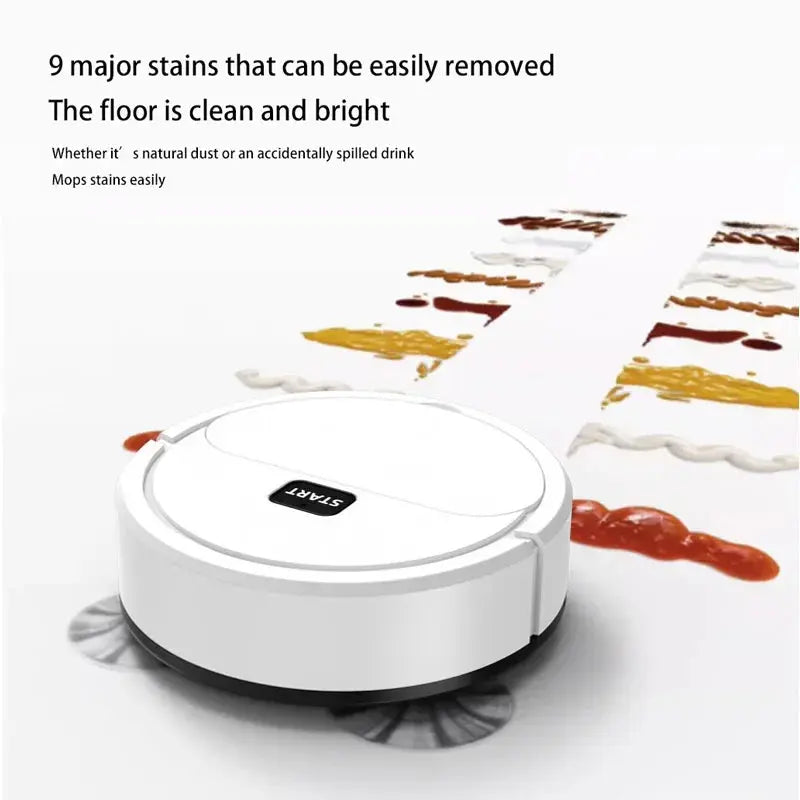 Xiaomi Mini Robotic Vacuum Cleaner - USB Rechargeable 3-in-1 Wet & Dry Cleaning Solution for Effortless Home Maintenance