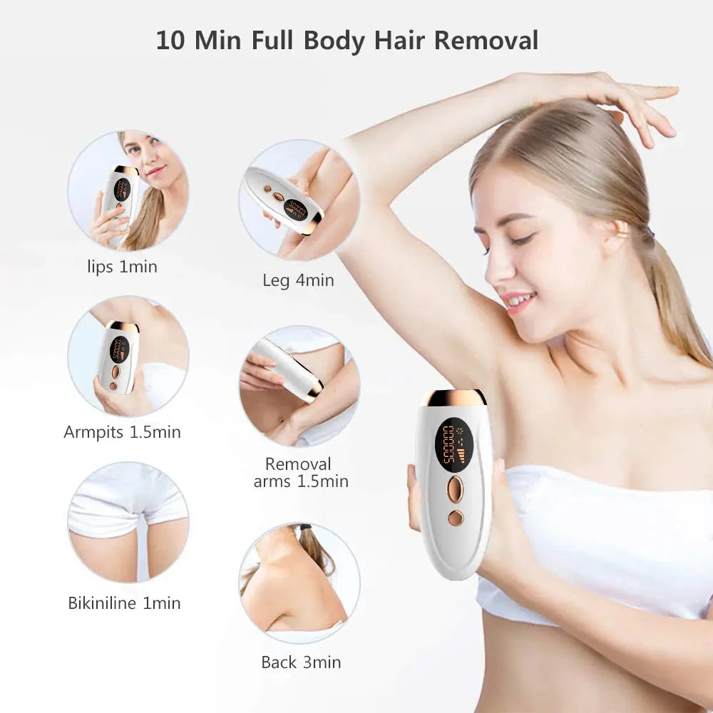 Laser Epilator IPL Hair Removal For Women Body Bikini Facial 990000 Flashes Permanant Painless IPL Hair Remover Laser Epilator NNOS