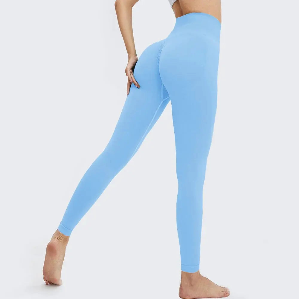 High Waist Seamless Push Up Sport Leggings for Women Stretchy Peach Butt Yoga Pants Tummy Control Gym Workout Fitness Tights NNOS