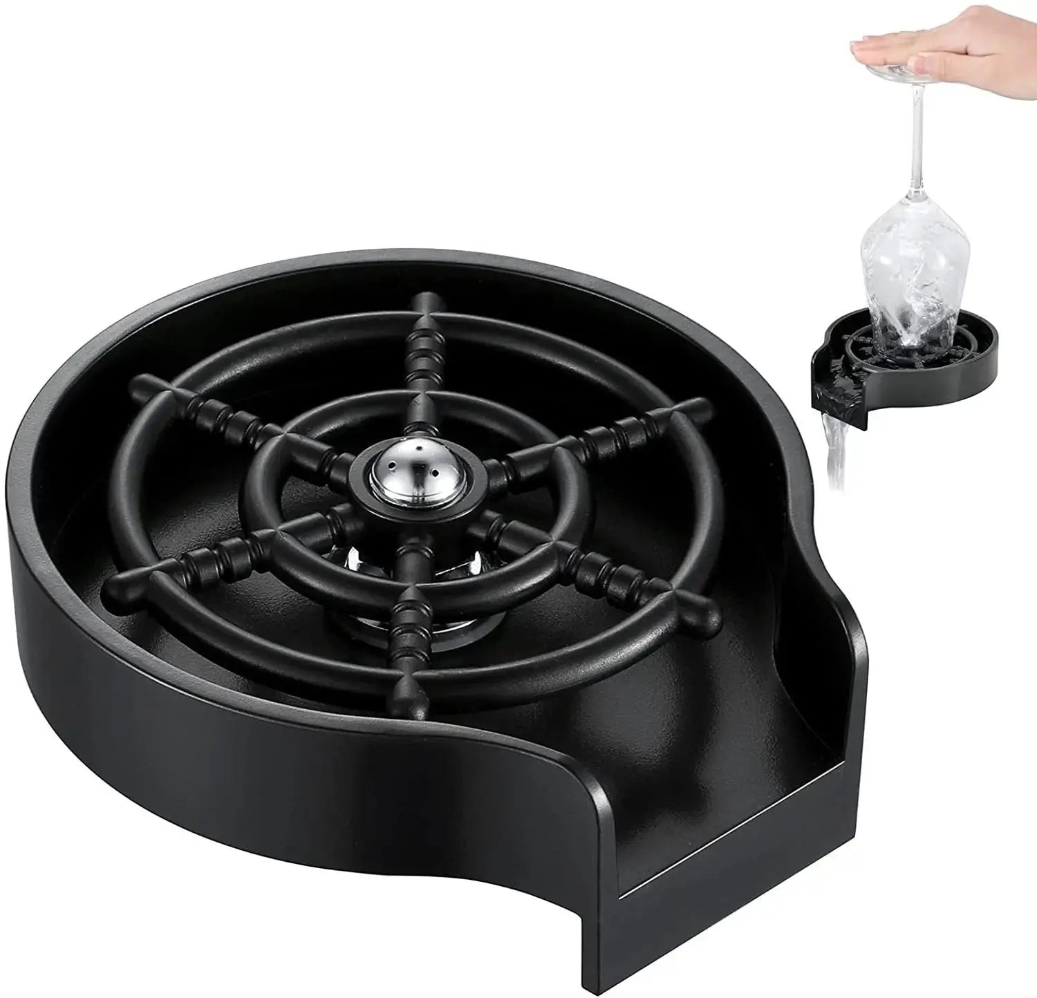 Household High Pressure Cup Washer Coffee Bar ABS Automatic Flushing Push Cup Washer Kitchen Coffee Accessories NNOS