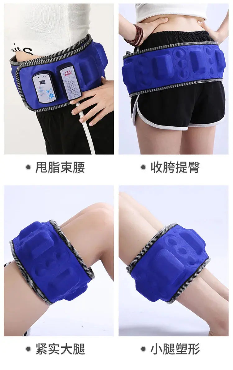 Intelligent Vibration Massage Belt Waist Massager Hot Compress Moxibustion Lazy Body Fat Remover NNOS