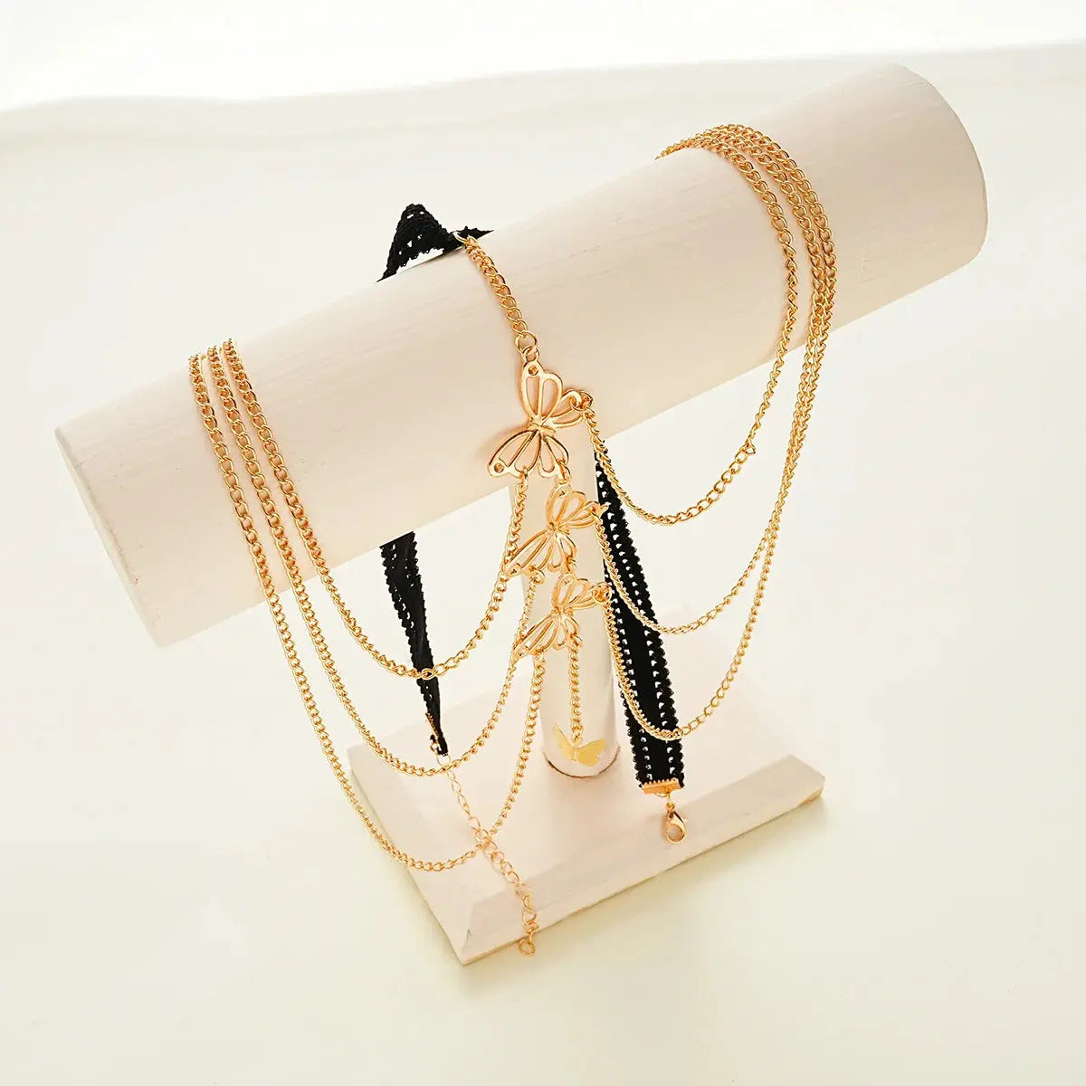 Bohemia Multi Layer Butterfly Tassel Leg Chain for Women Fashion Sexy Metal Bodychain Beach Thigh Leg Chain Jewelry Accessories NNOS