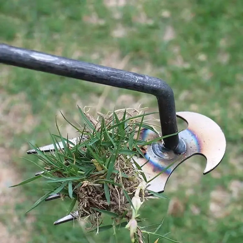 🌿 2-in-1 Garden Weeder & Rake – Crescent Hoe with 4/5/6/11 Teeth | Summer Gardening Essential NNOS