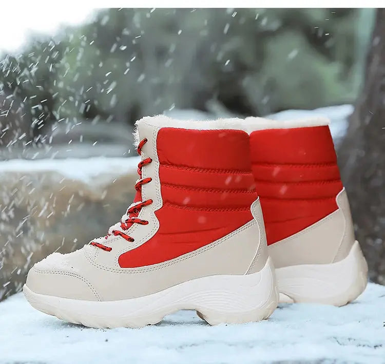 Snow Boots Women New Ladies Shoes Platform Shoes Woman Flat Keep Warm Boots Ladies Casual Plush Botas Mujer Winter Shoes Women NNOS