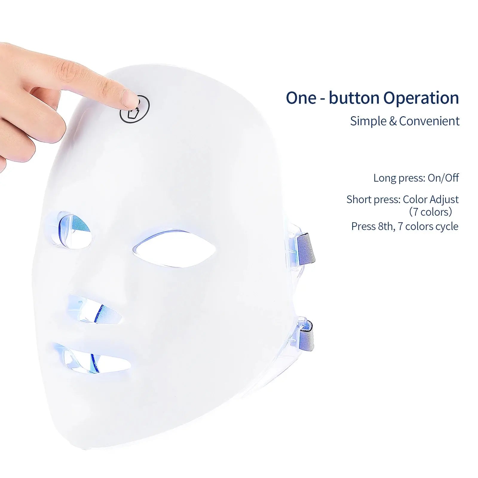 LED Beauty Mask 7 Colors – Anti-Aging Red Light Skin Care Therapy NNOS