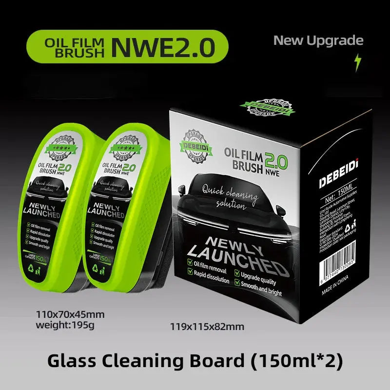 Car Glass Oil Film Cleaner – Anti-Rain, Clear Vision, 1,2,3 Set Universal Wipes NNOS