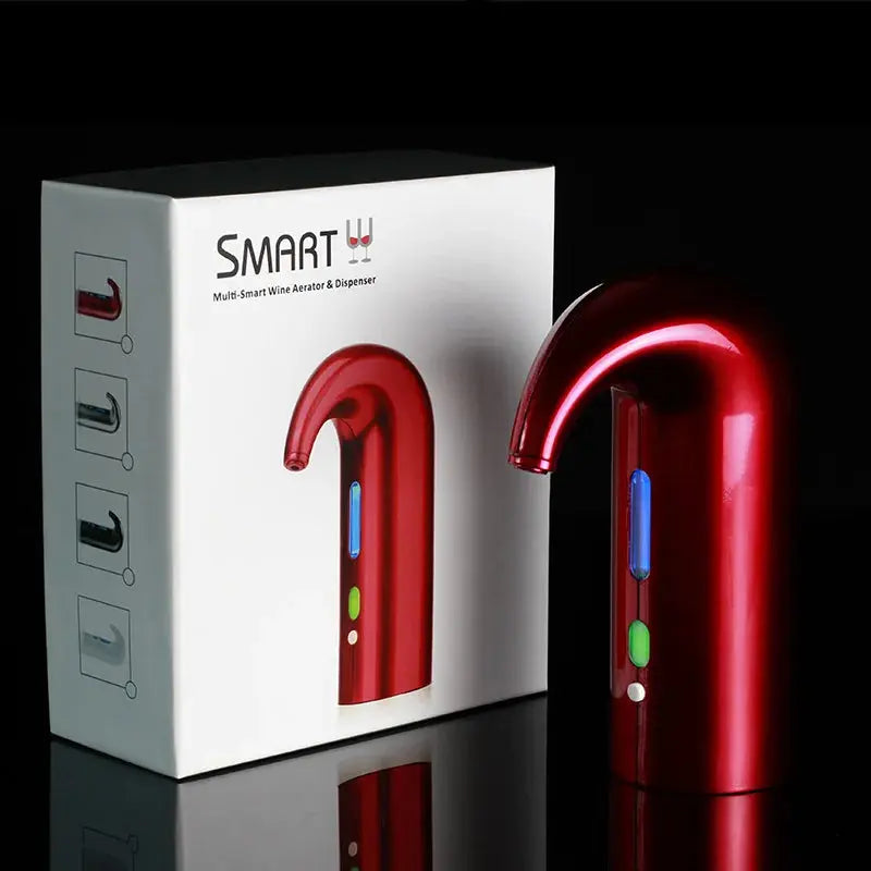 One-Touch Electric Wine Aerator & Dispenser – USB Rechargeable Instant Wine Pourer & Decanter NNOS