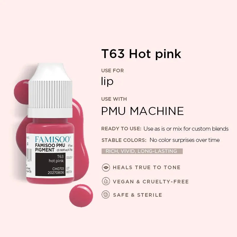 Permanent Makeup Pigments – FAMISOO 5ml PMU Lip Tattoo Ink NNOS