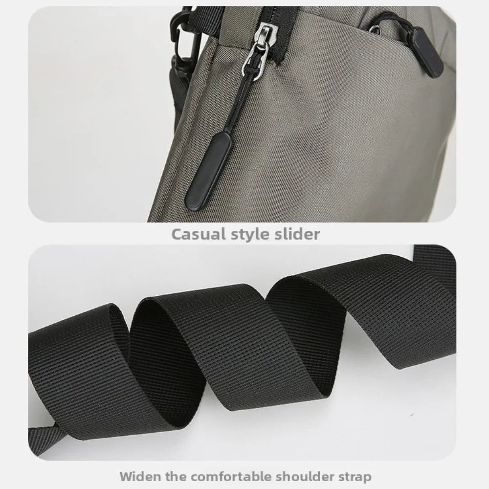 Universal Small Crossbody Bag Water-Resistant Square Phone Pouch Adjustable Nylon Adults Purse Daily Shopping NNOS