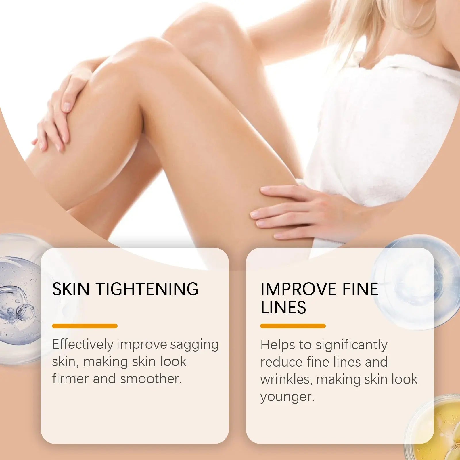 Bee Venom Cream for Body Multi Lifting Reduce Sagging Skin Anti Wrinkle Shaping S Curved Fat Firming Buttock Body Massage Lotion NNOS