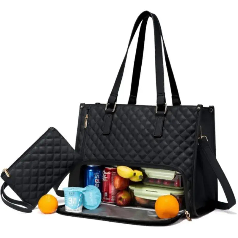 Multifunctional 2In1 Cooler Lunch Bags Insulated Handbag for Women Men Large Capacity Travel Picnic Lunch Box Food Delivery Bag NNOS