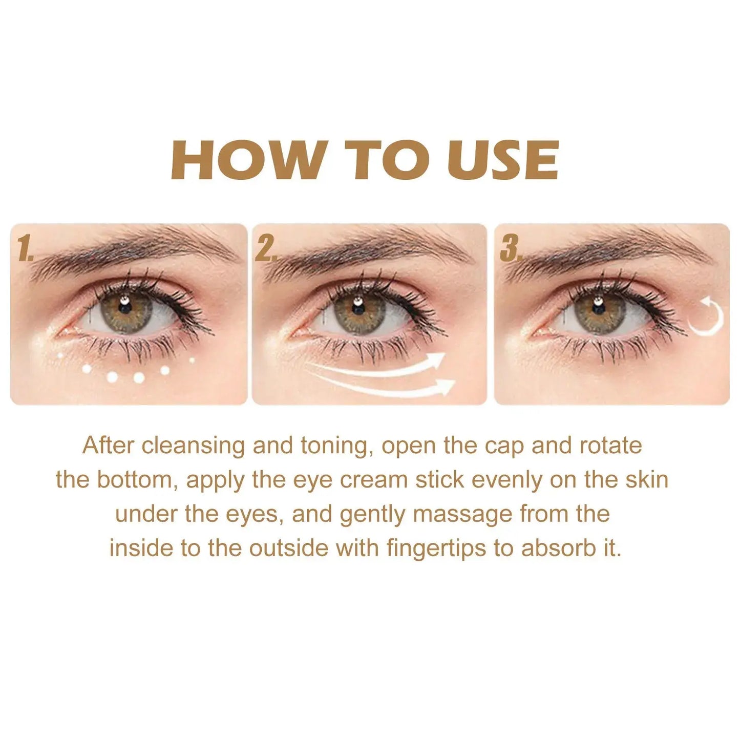 Retinol Anti Aging Eye Stick Reduce Wrinkle Lifting Firming Nourish Improve Fine Lines Crow's Feet Remove Dark Circles Eye Balm NNOS