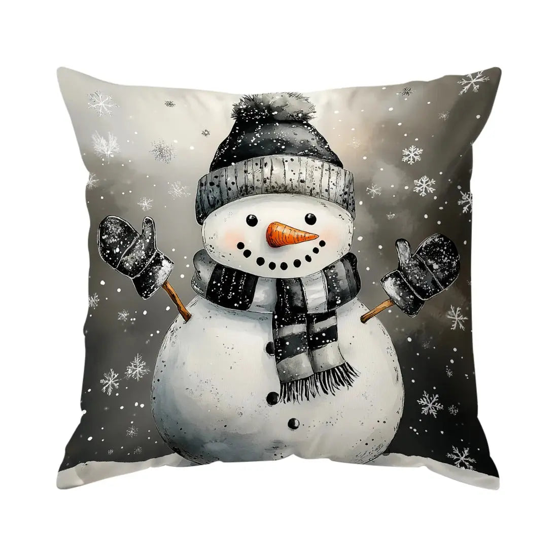 Christmas Cushions Snowflakes Pillowcase Polyester Cushion Cover Throw Pillow Sofa Decoration Pillowcover Home Decor NNOS